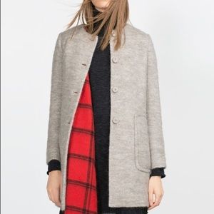 Mohair Zara Wool Gray Coat